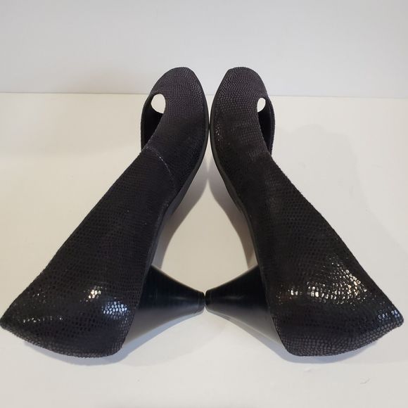 Giani Bernini Women's Soria Open-Toe Pumps Black Snake Print Size 8.5 M - Picture 4 of 8